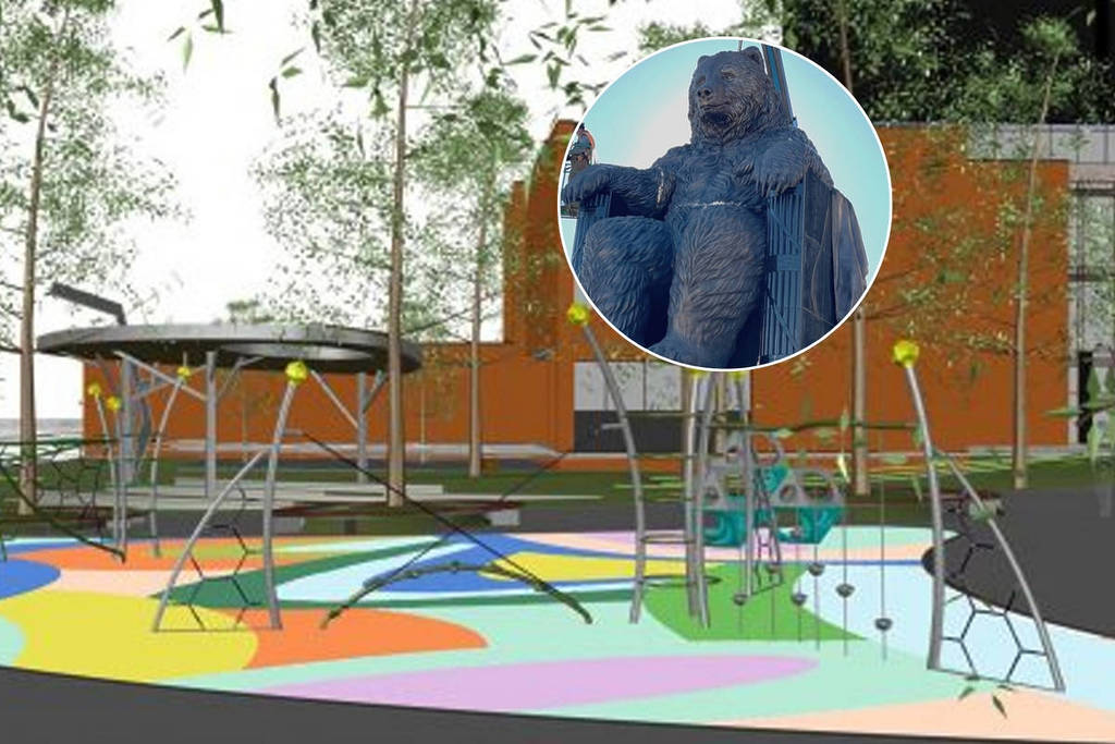Toronto Is Getting A Sprawling New Park This Fall With A Giant Bronze Bear Statue