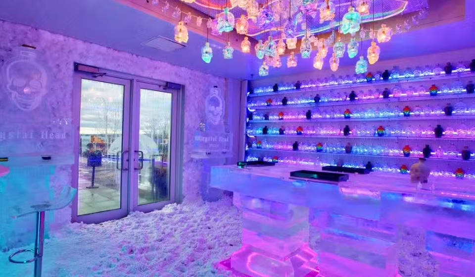 2.5 Hours From Toronto, This Glowing Ice Bar In Ontario Is A Must-Do Winter Escape
