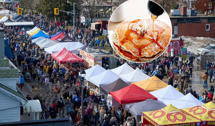 The World’s Largest One-Day Maple Syrup Festival Is Returning To This Charming Ontario Town This Spring