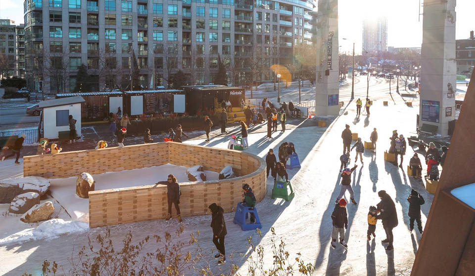 Toronto’s Beloved Ice Skating Trail Under The Highway Is Ending The Season With A Giant Pajama Party