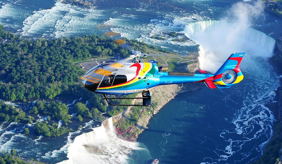 You Can Fly Over Niagara Falls In A Brand-New Helicopter And Watch Rainbows Form Beneath You
