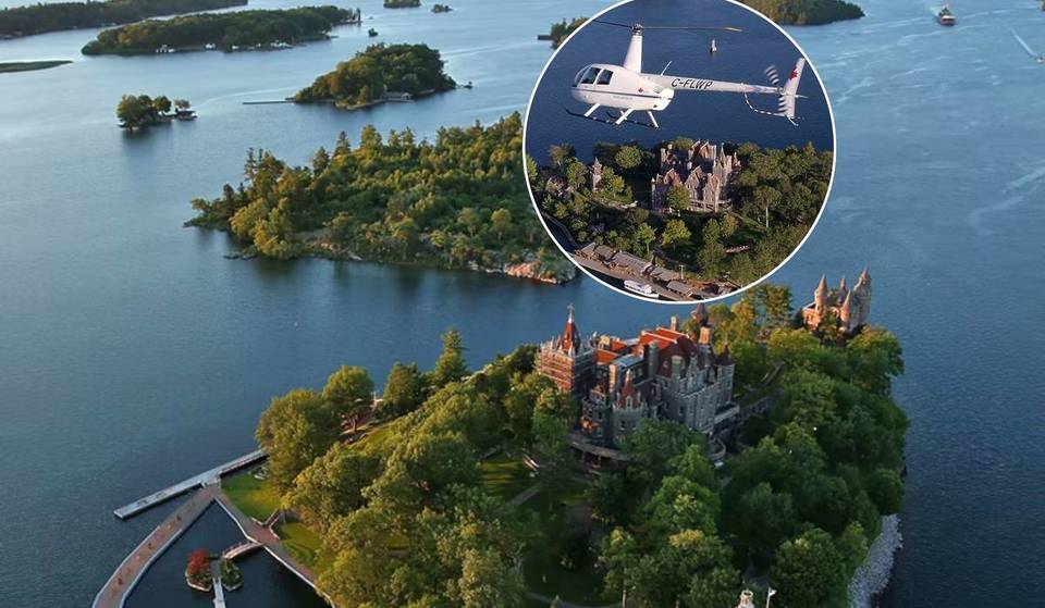 Two hours from Toronto—a helicopter tour over the Thousand Islands’ most romantic castles