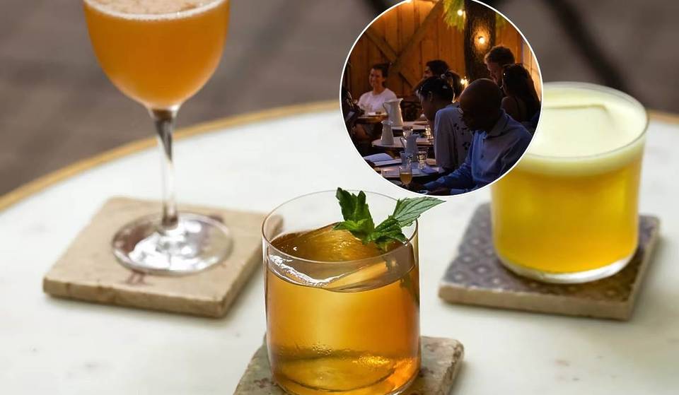 Bar Pompette’s secret back garden—chic Parisian cocktails hidden behind Little Italy
