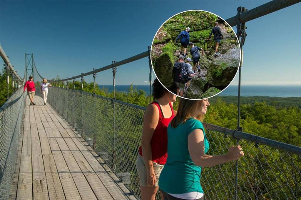 Des grottes anciennes, un pont suspendu de 128 mètres et 15 kilomètres de sentiers forestiers — à seulement 3 heures de Toronto