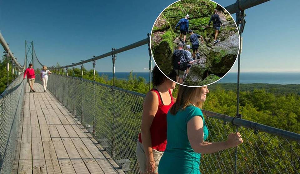 Ancient caves, a 420-foot suspension bridge, and 15 kilometres of forest trails—just 3 hours from Toronto