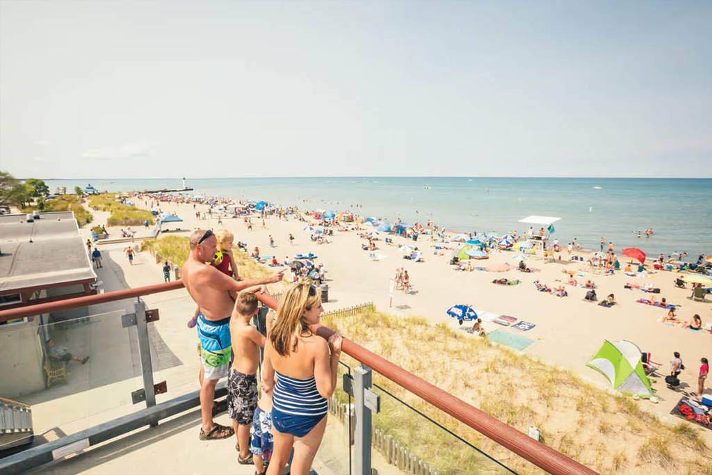 This beach party town 3 hours from Toronto is known as “Florida North” – with crystal clear water and a lively main strip