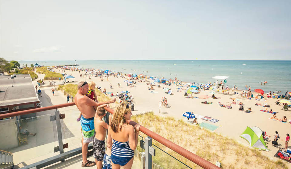 This beach party town 3 hours from Toronto is known as “Florida North” – with crystal clear water and a lively main strip