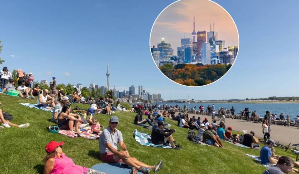 This former Toronto parking lot is now a waterfront park with CN Tower views, fire pits, and free yoga