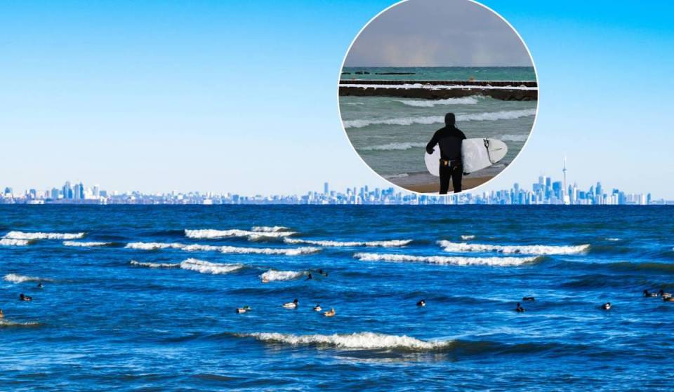 You can surf freshwater waves beneath Toronto’s skyline during powerful Lake Ontario storms