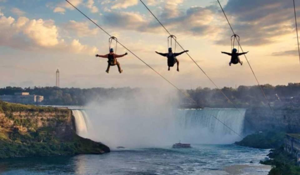 This thrilling experience near Toronto lets you soar through the mist at Niagara Falls
