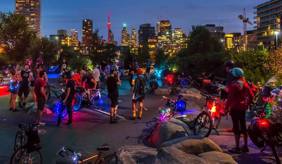A glowing rave on bikes returns to Toronto this weekend with a secret route and synchronized soundtrack – and it’s free to join