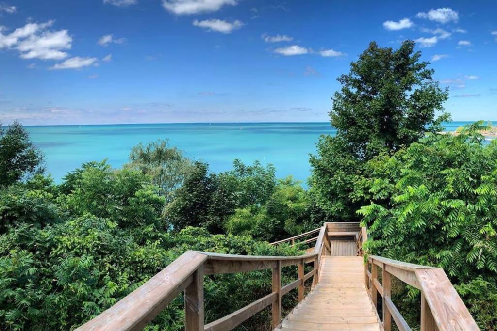3 hours from Toronto, this picturesque village has clear turquoise waters and a Blue Flag beach