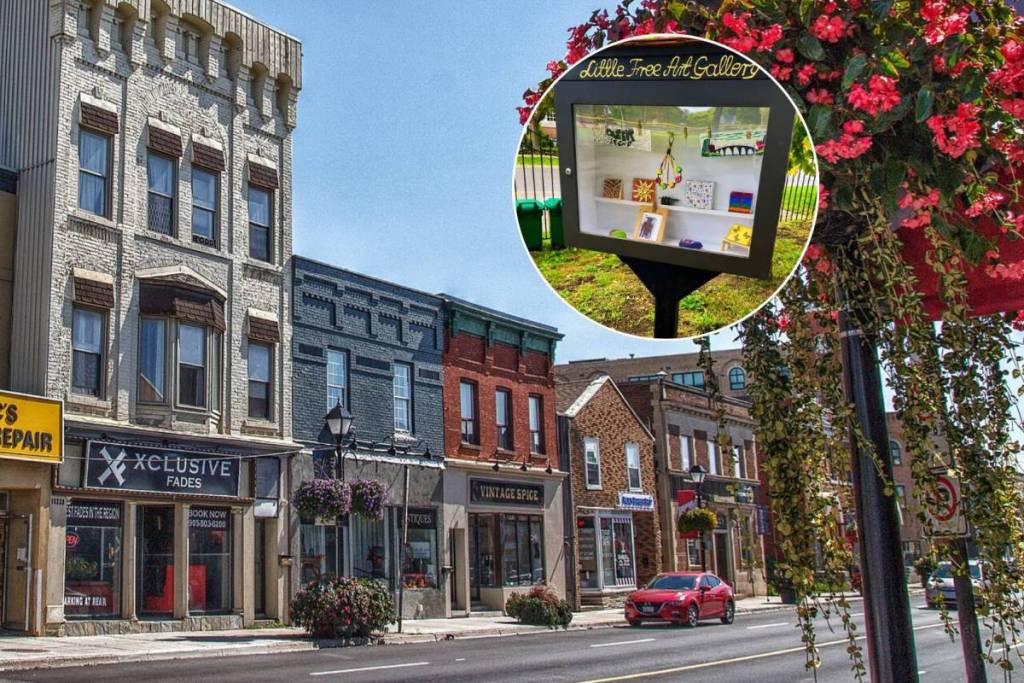 Ce petit bijou caché juste à la sortie de Toronto abrite une minuscule galerie où des inconnus laissent des œuvres d’art gratuites pour que d’autres les découvrent