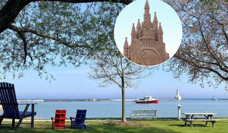 Just over 1 hour from Toronto, this family-friendly beach festival fills the shoreline with giant sand sculptures and prizes