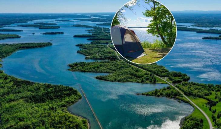 4 hours from Toronto, this scenic drive crosses 11 islands linked by causeways after entire towns were flooded—lined with beaches and campgrounds