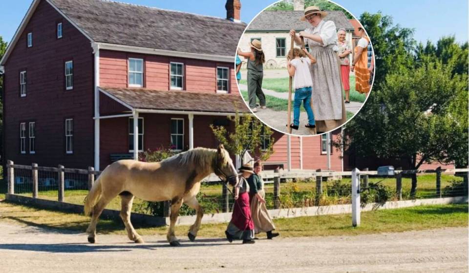 1.5 hours from Toronto, this 60-acre heritage village frozen in 1914 has reopened after a multi-year revitalization project