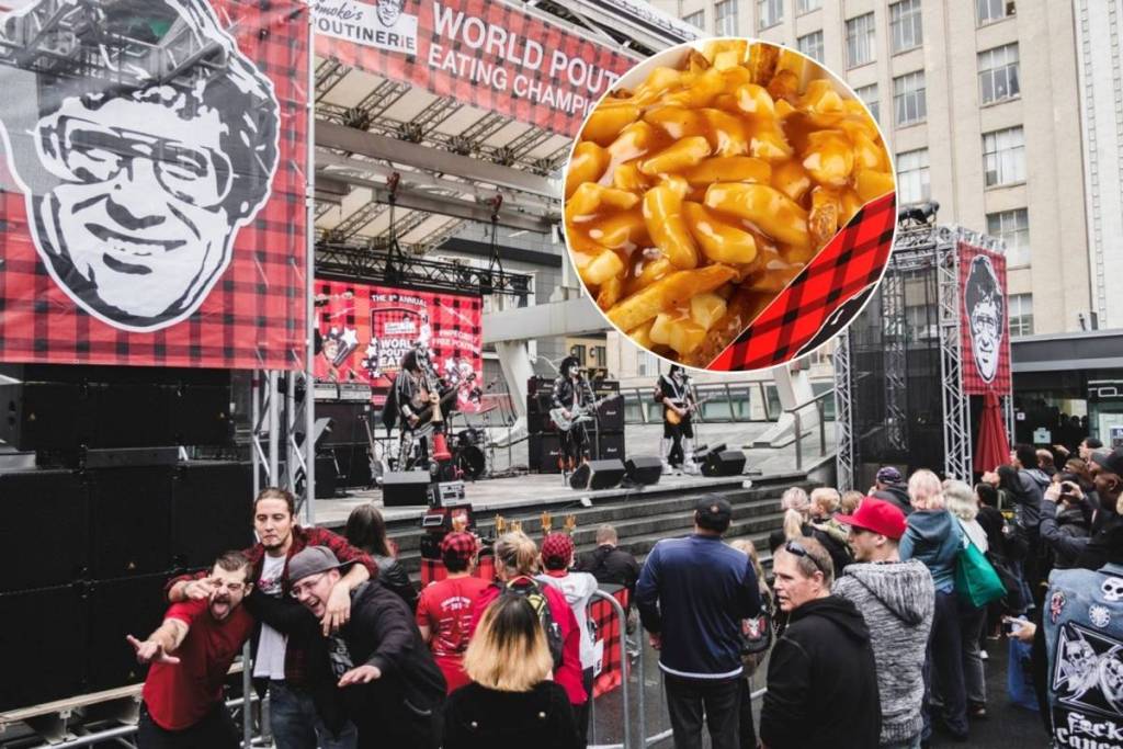 You can eat free poutine, hear live rock music, and watch a world eating competition at this 12-hour festival in Toronto this fall