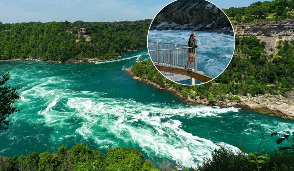 Niagara Falls just unveiled a new viewing platform extending over North America’s wildest white-water rapids