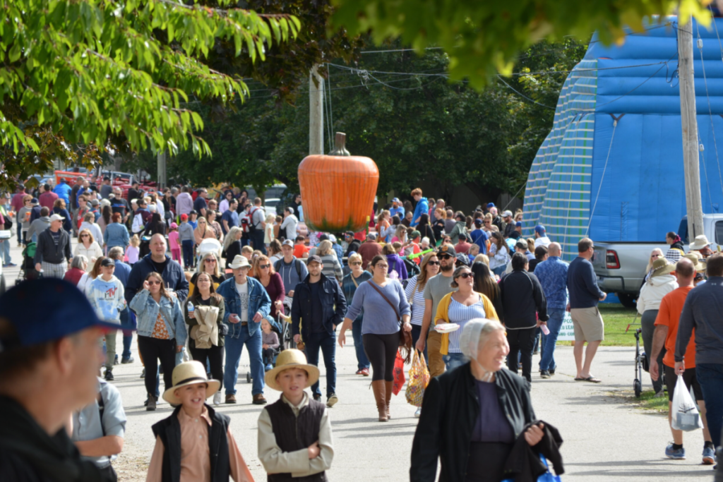 90 minutes from Toronto, this free fall festival takes over an entire village with apple butter, cheese, and small-town charm