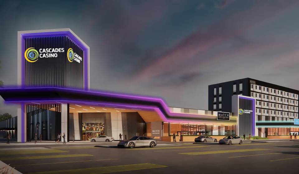 A massive new 150,000-square-foot casino resort is taking shape just outside Toronto