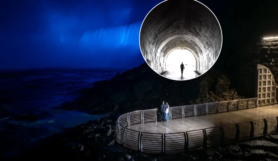 A century-old power station near Toronto hides a nightly light show beneath Niagara Falls