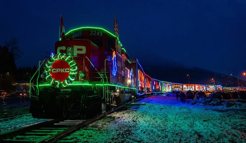 A festive holiday train covered in thousands of lights is bringing a free concert to Toronto next month