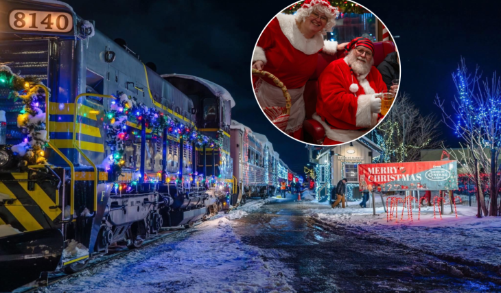 A magical Christmas train ride near Toronto brings Santa, festive lights, and holiday cheer this winter