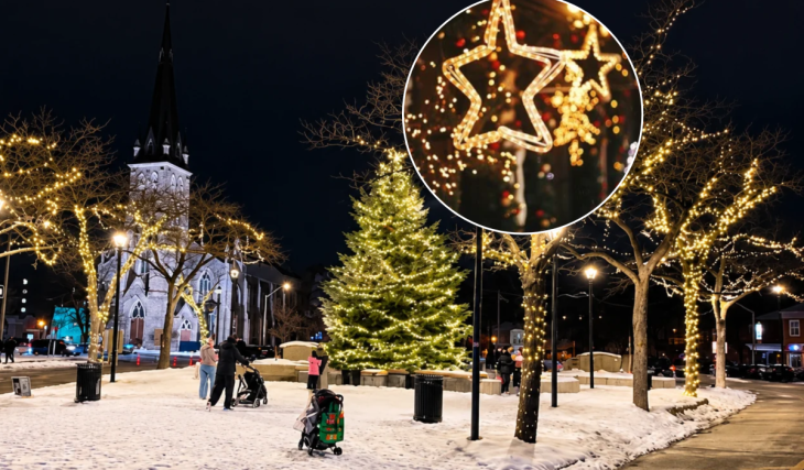 Just over an hour from Toronto, this quaint village is lighting up for Christmas with free festive activities
