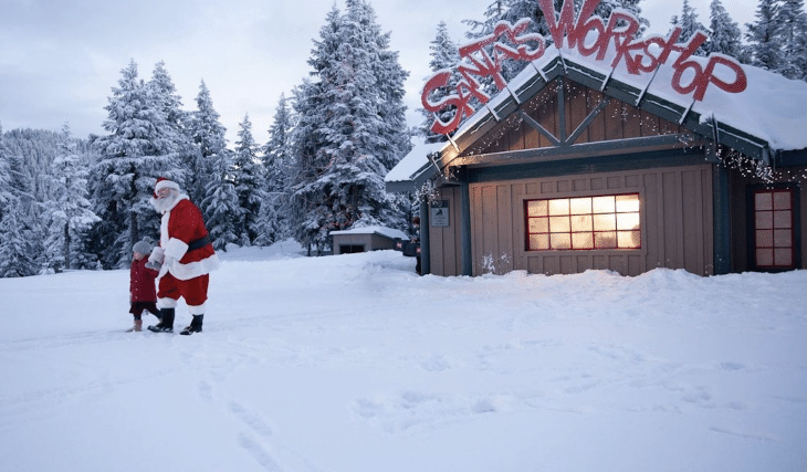Santa Returns To Grouse Peak of Christmas Today For The Holidays