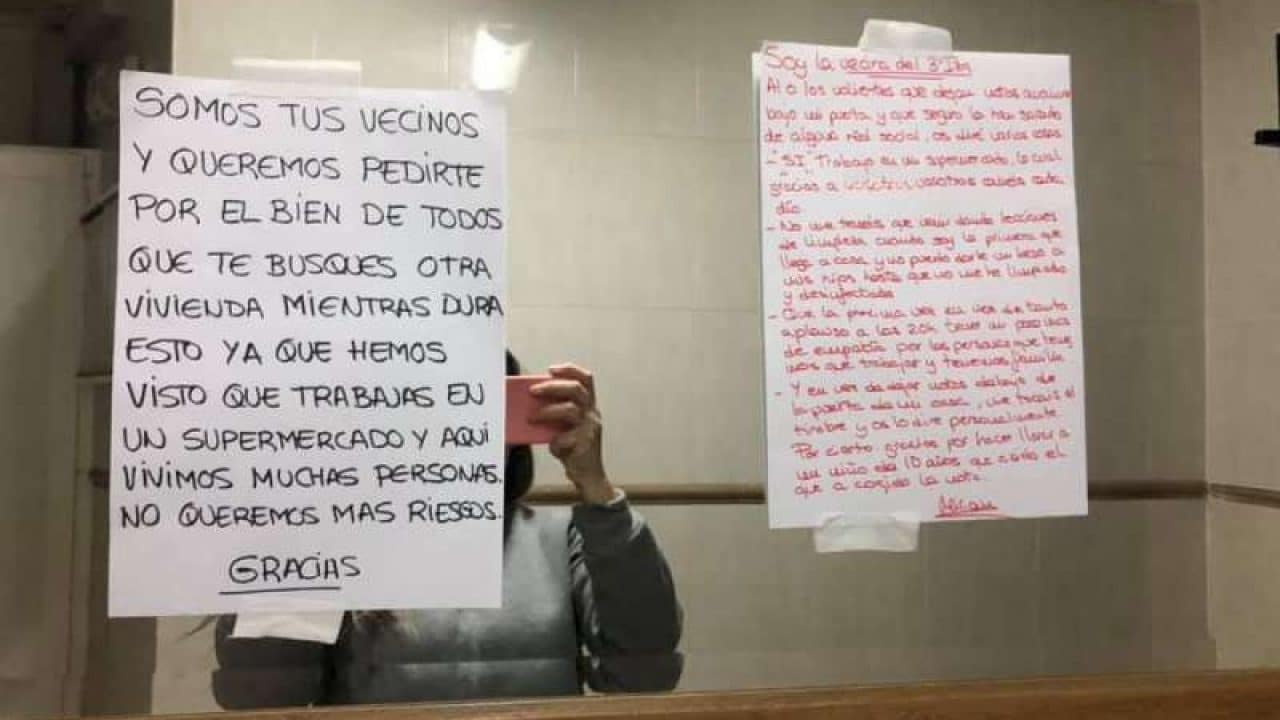 «En vez de tanto aplauso a las 20 h., tened un poco de empatía»