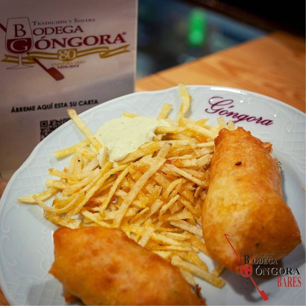 Bodega Góngora pavías de bacalao Sevilla