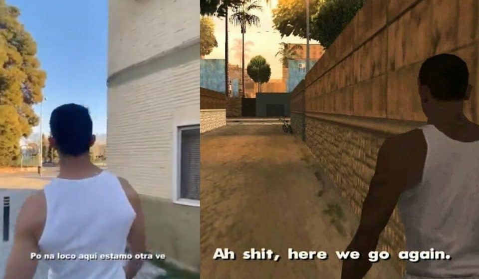 Recrean el videojuego ‘GTA San Andreas’ en las calles de Sevilla