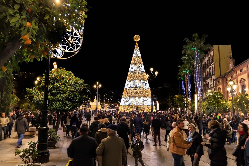 Arbres de Noël à Séville 2024 2025