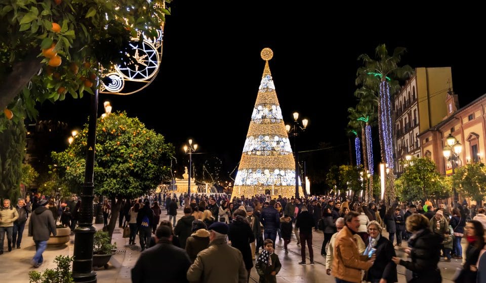 These are the Christmas trees that look in the squares of Seville this year
