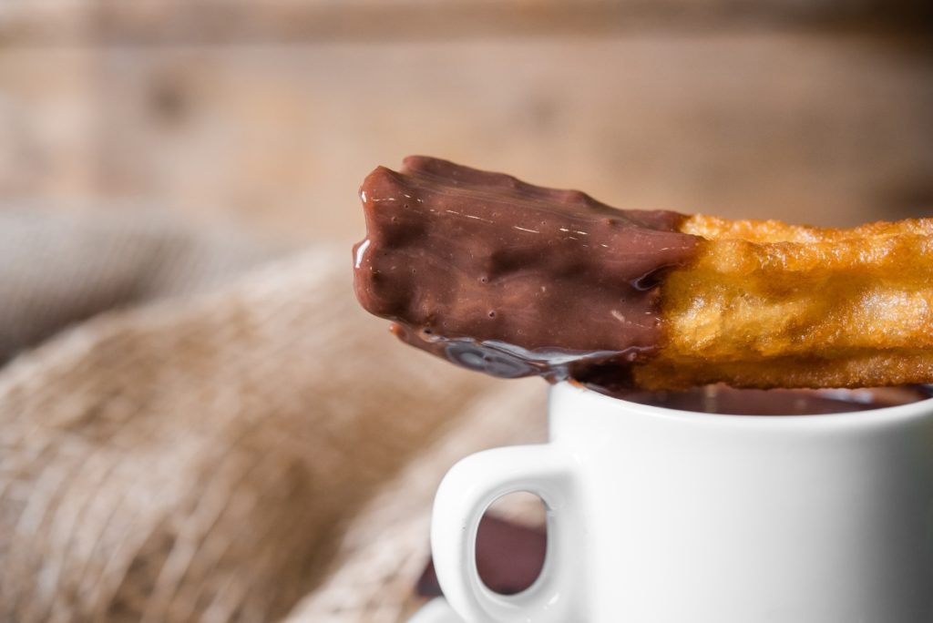 Chocolaterías Sevilla chocolate con churros palabras sevillanas