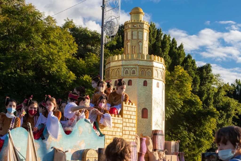Cortes de tráfico Cabalgata de Reyes Magos en Sevilla 2023