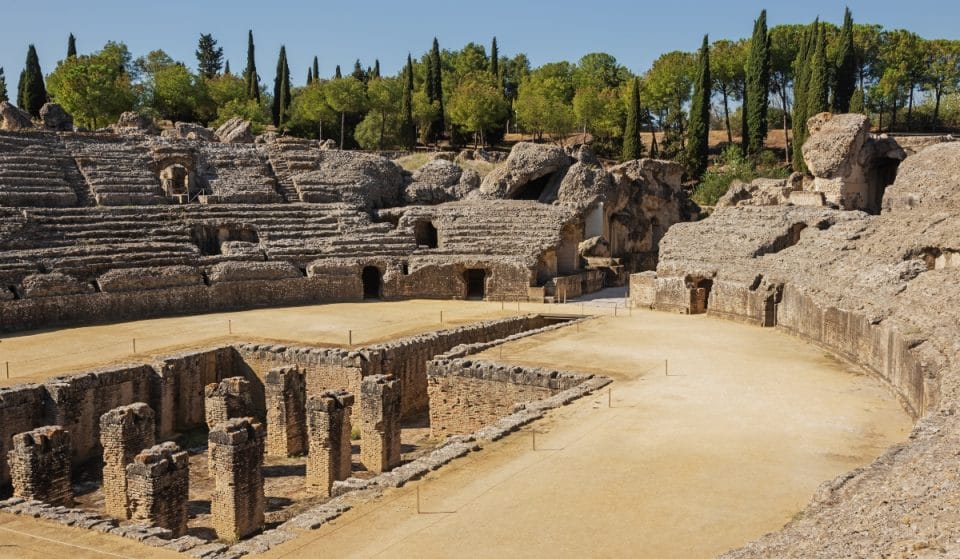 Así lucía el colosal anfiteatro de Itálica, la joya arquitectónica de la provincia