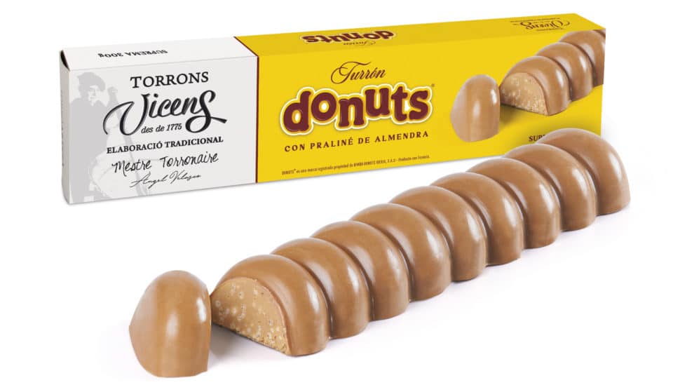 Un turrón de Donut, la última locura dulce de la próxima navidad