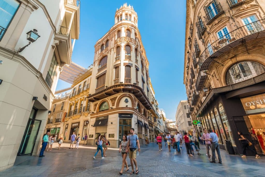 Calles más transitadas España Sevilla Tetuán