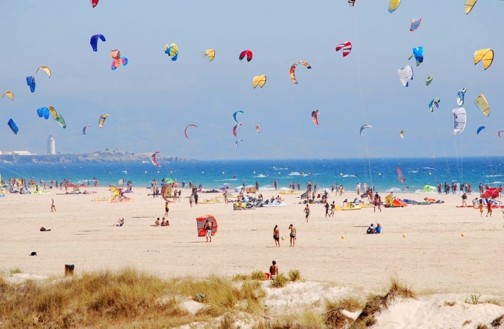 Playa de tarifa cometas