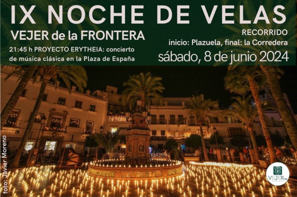 Cartel noche de las velas Vejer