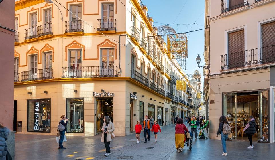 Calle Tetuán in Seville, one of the most expensive streets in Spain
