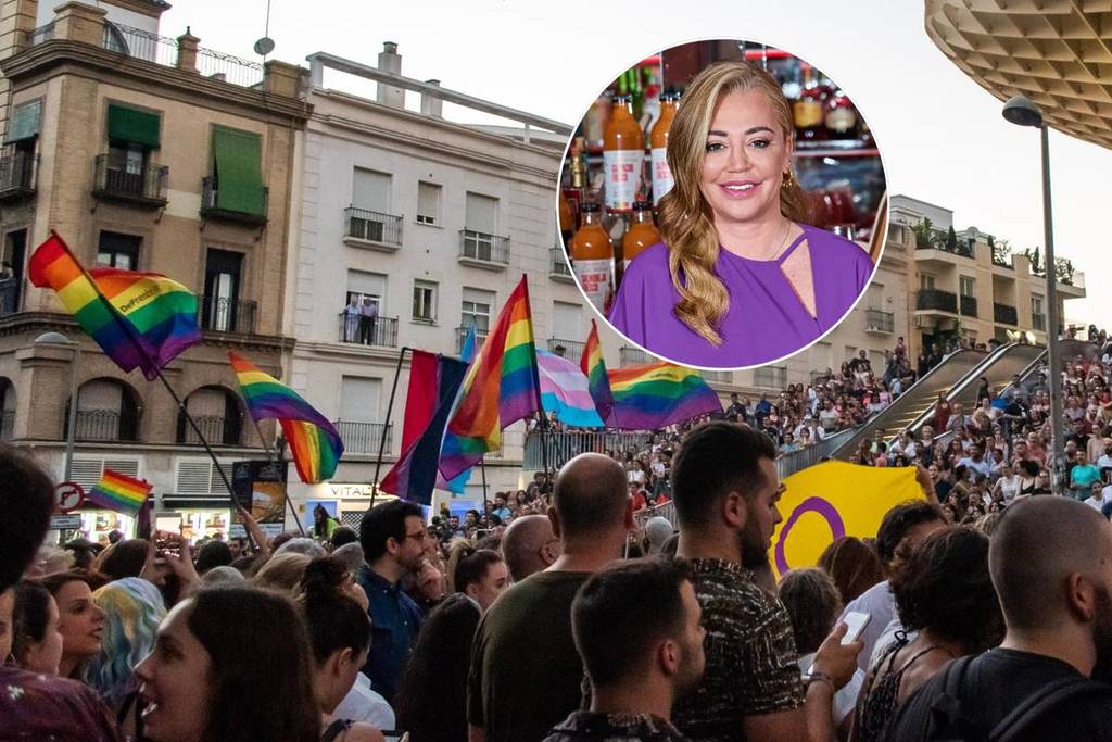 Belén Esteban, the town crier of Seville's Pride