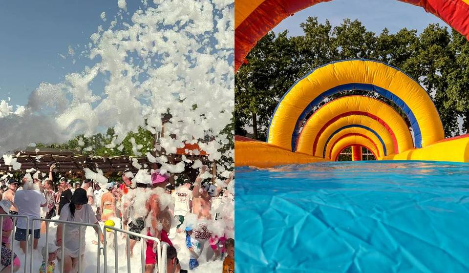 A day of games, inflatables and foam for Water Day