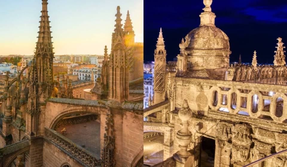 Night tours of the rooftops of Seville Cathedral are back for 20 euros: the breathtaking tour of its Gothic rooftops