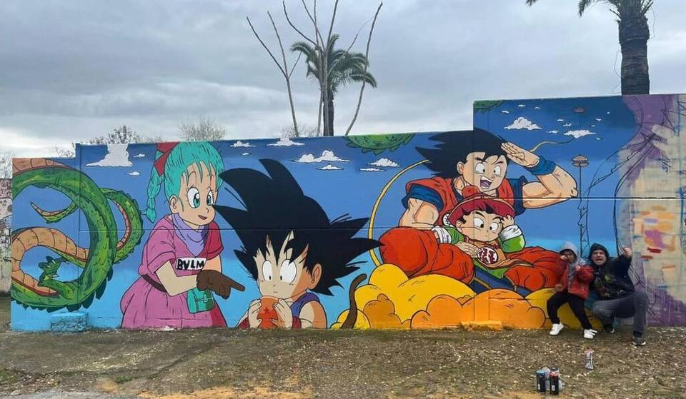La plus grande fresque « Dragon Ball » d&rsquo;Europe est exposée dans ce village situé à 30 minutes de Séville.