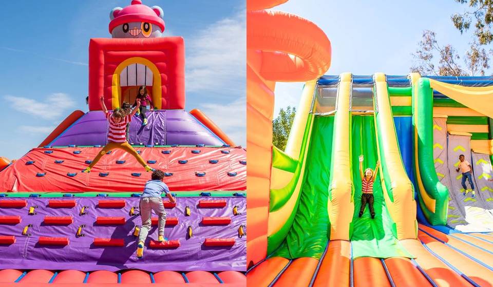 Le plus grand parc gonflable du monde arrive à Séville : 4 000 mètres de fun et des toboggans de 7 mètres (pour une durée limitée).