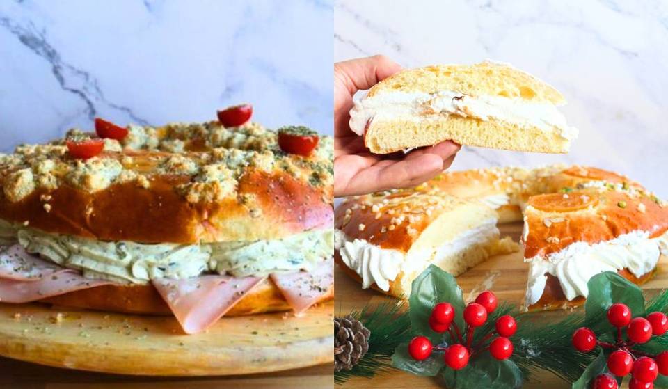 Le Roscón de Reyes le plus innovant de Séville est salé, avec un pesto de truffes et de pistaches.