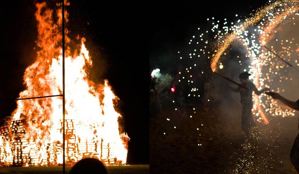 La tradition magique des « candevelares » est célébrée à 10 minutes de Séville : feux de joie, chants de Noël et friandises de Noël.