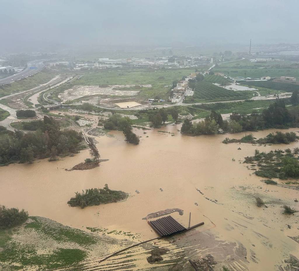 Ríos alerta roja inundación desbordamiento Andalucía Borrasca Leonardo